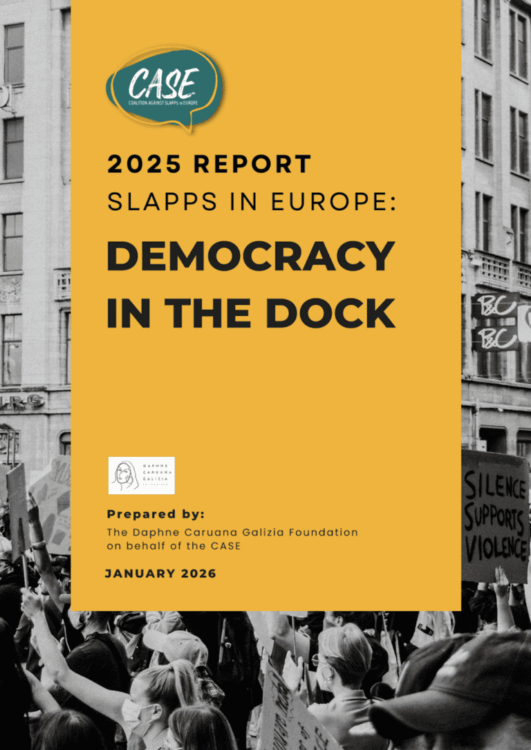 Foto: 2025 Report: SLAPPs in Europe – Democracy in the Dock