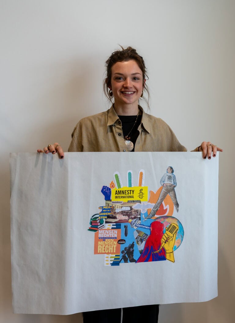 Dit is een portret van vrijwilliger Florence van Amnesty International Vlaanderen.
