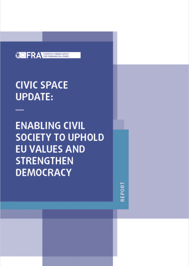 Civic Space Update: Enabling civil society to uphold EU values and strengthen democracy
