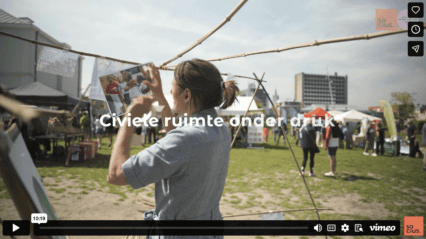 Foto: video 'Civiele ruimte onder druk'