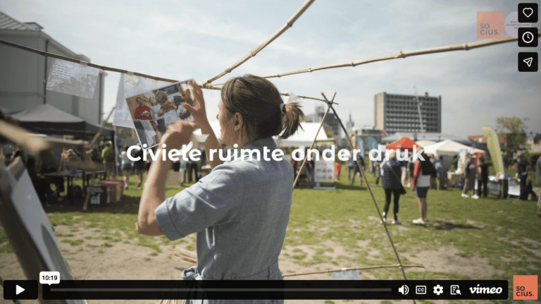 Foto: video 'Civiele ruimte onder druk'